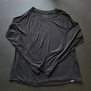 Patagonia Women's Long Sleeve Tee Black Large